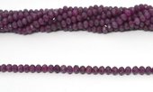 Ruby faceted Rondel  4x6mm strand 85 beads-beads incl pearls-Beadthemup
