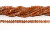 Sunstone Faceted 4mm Cube strand 100 beads-beads incl pearls-Beadthemup