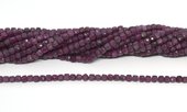 Ruby Faceted 4mm Cube strand 95 beads-beads incl pearls-Beadthemup