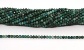 Chrysocolla Faceted 3mm round strand 125 beads-beads incl pearls-Beadthemup