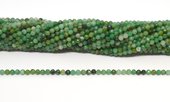 African Jade/Grossular Garnet Faceted 3mm round strand 115 beads-beads incl pearls-Beadthemup