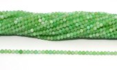 Chrysophase Faceted 3mm round strand 125 beads-beads incl pearls-Beadthemup