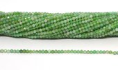 Chrysophase Faceted 2mm round strand 17-beads incl pearls-Beadthemup