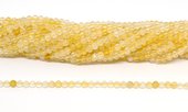 Citrine Faceted 4mm round strand 105 beads-beads incl pearls-Beadthemup
