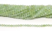 Prehnite A Faceted 4mm round strand 90 beads-beads incl pearls-Beadthemup
