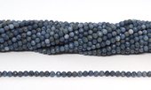 Blue coral Faceted 4mm round strand 100 beads-beads incl pearls-Beadthemup