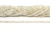 Moonstone A Faceted 4mm round strand 90 beads-beads incl pearls-Beadthemup
