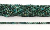 Chrysocolla Faceted 4mm round strand 100 beads-beads incl pearls-Beadthemup