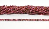 Brazilian Rhodochrosite Faceted 4mm round strand 103 beads-beads incl pearls-Beadthemup