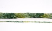 Yellow Green Quartz shaded Faceted 2mm round strand 156 beads-beads incl pearls-Beadthemup