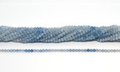 Aquamarine A shaded Faceted 4mm round strand 96 beads-beads incl pearls-Beadthemup