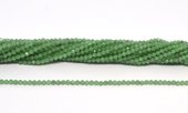 Green Angelite Faceted 2mm round strand 156 beads-beads incl pearls-Beadthemup