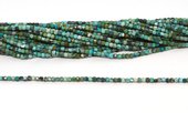 Turquoise Faceted 2mm Cube strand 160 beads-beads incl pearls-Beadthemup