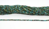 Turquoise natural  Polished 2.5mm round strand 150 beads-beads incl pearls-Beadthemup
