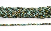 Turquoise natural  Polished 4mm round strand 80 beads-beads incl pearls-Beadthemup