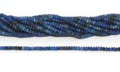 Kyanite Faceted Rondel 3x4mm strand 130 beads-beads incl pearls-Beadthemup
