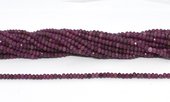Ruby Faceted Rondel 3x4mm strand 130 beads-beads incl pearls-Beadthemup