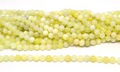 Mountain Jade Polished 8mm round 44 beads-beads incl pearls-Beadthemup