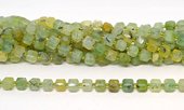 Prehnite Faceted Cube 8mm strand 40 beads-beads incl pearls-Beadthemup