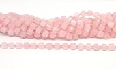 Rose Quartz Faceted Cube 8mm strand 36 beads-beads incl pearls-Beadthemup