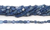 kyanite Polished Nugget 6x8mm strand 45 beads-beads incl pearls-Beadthemup