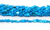 Turquoise Howlite Polished Nugget 6x8mm strand 50 beads-beads incl pearls-Beadthemup