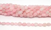Rose quartz Polished Nugget 8x10mm strand 36 beads-beads incl pearls-Beadthemup