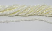 Mother of Pearl Rondel 3x5mm strand 130 beads-beads incl pearls-Beadthemup
