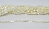 Mother of Pearl Coin 4mm strand 90 beads-beads incl pearls-Beadthemup