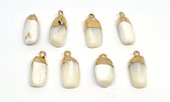 Mother of Pearl Pendant 20x10mm EACH-beads incl pearls-Beadthemup