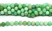 Chrysophase Polished round 10mm strand 38 beads-beads incl pearls-Beadthemup
