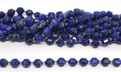 Lapis Faceted Energy Bar 8mm strand 19 beads *19cm-beads incl pearls-Beadthemup