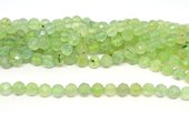 Prehnite Facted Round 8mm strand 23 beads *19cm-beads incl pearls-Beadthemup