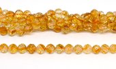 Citrine Facted Round 8mm strand 24 beads *19cm-beads incl pearls-Beadthemup