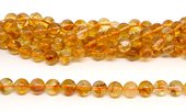 Citrine A Polished 10mm Round strand 38 beads-beads incl pearls-Beadthemup