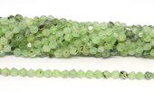 Prehnite Faceted star cut 6mm strand 63 beads-beads incl pearls-Beadthemup
