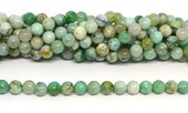 Green Azurite Polished 8mm round strand 48 beads-beads incl pearls-Beadthemup