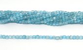 Blue Topaz Faceted Cube 3mm strand 118 beads-beads incl pearls-Beadthemup