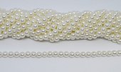 Shell Based Pearl 6mm round strand 69 beads-beads incl pearls-Beadthemup