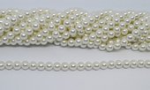 Shell Based Pearl 8mm round strand 51 beads-beads incl pearls-Beadthemup