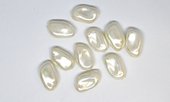 Shell Based Pearl 12x20mm Baroque PAIR-beads incl pearls-Beadthemup