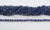 Lapis Lazuli Faceted star cut 6mm strand 60 beads-beads incl pearls-Beadthemup