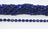 Lapis Lazuli 6x7mm long energy Bar strand 42 beads-beads incl pearls-Beadthemup