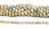 Beryl Faceted Rondel 4x6mm strand 51 beads-beads incl pearls-Beadthemup