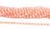 Rose Quartz Faceted Rondel 4x6mm strand 52 beads-beads incl pearls-Beadthemup