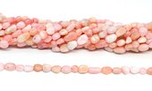 Pink Opal Polished Nugget 6x8mm strand 52 beads-beads incl pearls-Beadthemup