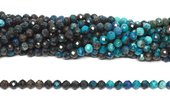 Chrysocolla graded Faceted Round 5mm strand 73 beads-beads incl pearls-Beadthemup