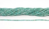 Amazonite 2mm polished round strand 170 beads-beads incl pearls-Beadthemup
