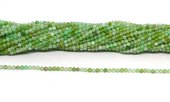 Chrysophase 2mm Faceted round strand 160 beads-beads incl pearls-Beadthemup