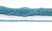 Blue Topaz 3x2mm Faceted rondel strand 130 beads-beads incl pearls-Beadthemup